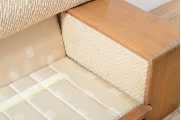 和製ヴィンテージ　美品　CONDE HOUSE(カンディハウス)　Hock(ホック)ブランド　BOLS(ボルス)シリーズ　ナチュラルテイストの空間づくりに活躍する2人掛けソファ(2Pソファ、二人掛けソファ、ビンテージ)(R-058019)