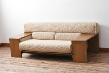 和製ヴィンテージ　美品　CONDE HOUSE(カンディハウス)　Hock(ホック)ブランド　BOLS(ボルス)シリーズ　ナチュラルテイストの空間づくりに活躍する2人掛けソファ(2Pソファ、二人掛けソファ、ビンテージ)(R-058019)