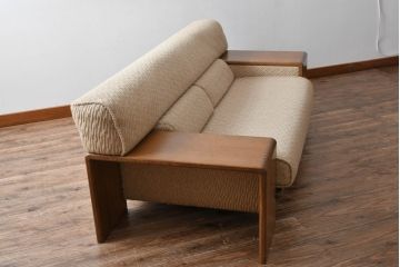 和製ヴィンテージ　美品　CONDE HOUSE(カンディハウス)　Hock(ホック)ブランド　BOLS(ボルス)シリーズ　ナチュラルテイストの空間づくりに活躍する2人掛けソファ(2Pソファ、二人掛けソファ、ビンテージ)(R-058019)
