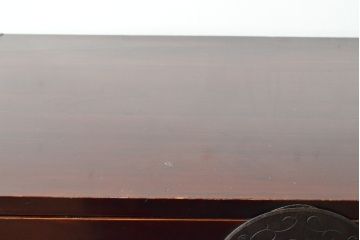 アンティーク家具　美品　明治大正期　前面栗材　大きな桜丸金具が目を惹く漆のきれいな米沢箪笥ローボード(ローチェスト、和たんす、収納箪笥、時代箪笥、整理タンス)(R-058022)