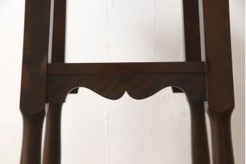 和製ビンテージ　民芸家具　細く伸びる脚がスタイリッシュなサイドテーブル(花台、飾り台、ヴィンテージ)(R-058024)