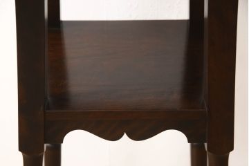 和製ビンテージ　民芸家具　細く伸びる脚がスタイリッシュなサイドテーブル(花台、飾り台、ヴィンテージ)(R-058024)