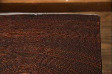 中古　美品　職人手造り家具　漆塗り　木目と漆の艶が魅力的な長椅子(ベンチ、板座チェア、イス)(定価約24万円)(R-058025)