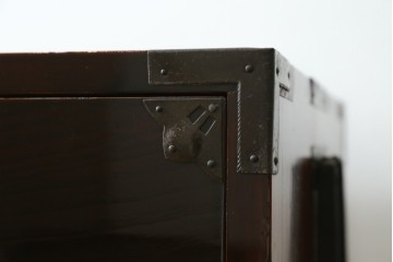和製アンティーク　極上美品!　前板栗材　漆のキレイな米沢箪笥・下段　(R-058028)