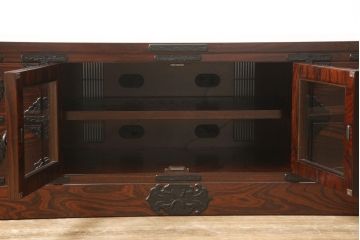 中古　美品　岩谷堂箪笥　和モダンスタイルの空間づくりに活躍するテレビ台(ローボード、テレビボード、AVボード、リビングボード、キャビネット、収納棚)(定価約45万円)(R-058033)