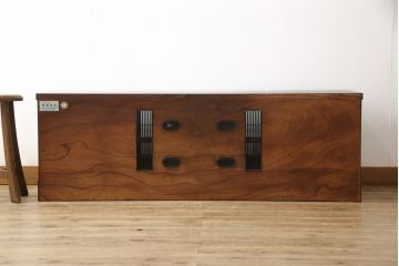 中古　美品　岩谷堂箪笥　和モダンスタイルの空間づくりに活躍するテレビ台(ローボード、テレビボード、AVボード、リビングボード、キャビネット、収納棚)(定価約45万円)(R-058033)