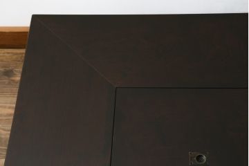 中古　北海道民芸家具　和モダンな空間づくりにおすすめの小振りな座炉付テーブル(囲炉裏、関西火鉢、長火鉢、木製火鉢、座卓、ローテーブル)(定価約34万円)(R-058035)
