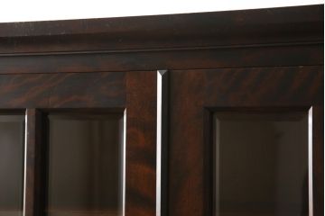 中古　美品　北海道民芸家具　HM114K　飾り棚にもおすすめ!上品な雰囲気の本箱(ブックケース、キャビネット、飾り棚、収納棚)(定価約25万7千円)(R-058036)