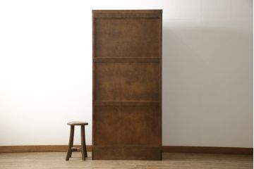 中古　美品　北海道民芸家具　HM114K　飾り棚にもおすすめ!上品な雰囲気の本箱(ブックケース、キャビネット、飾り棚、収納棚)(定価約25万7千円)(R-058036)