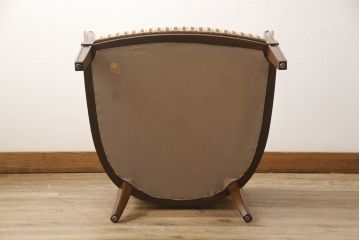 中古　DREXEL HERITAGE(ドレクセルヘリテイジ)　洗練された曲線が美しい1人掛けソファ(アームチェア、一人掛け、1P)(R-058046)
