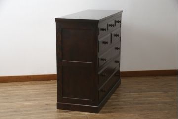 中古　美品　北海道民芸家具　上品な佇まいが魅力的なチェスト(整理タンス、収納タンス、衣装タンス、引き出し)(R-058052)