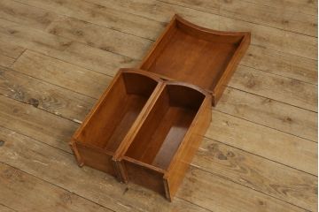 中古　美品　六本木アピス　イタリア　マホガニー材　高級感溢れるレザートップのキドニーデスク(コンソールテーブル、机、ワークデスク、在宅ワーク)(定価約33万円)(R-058058)