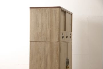 中古　黒檀(コクタン)がアクセントの上品な加茂総桐箪笥(定価約125万円)(胴丸、桐たんす、着物箪笥、引き出し、和タンス、衣装箪笥)(R-058061)
