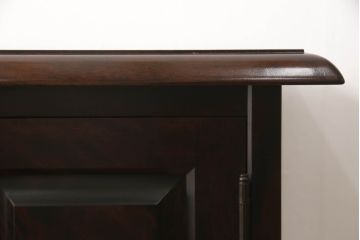 中古　美品　北海道民芸家具　木のあたたかみを感じるサイドボード(収納棚、リビングボード、キャビネット)(R-058062)