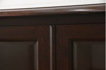 中古　美品　北海道民芸家具　木のあたたかみを感じるサイドボード(収納棚、リビングボード、キャビネット)(R-058062)