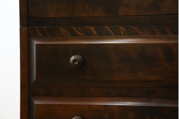 中古　北海道民芸家具　鏡付き　上質な佇まいが格調高いワードローブ　(R-058065)