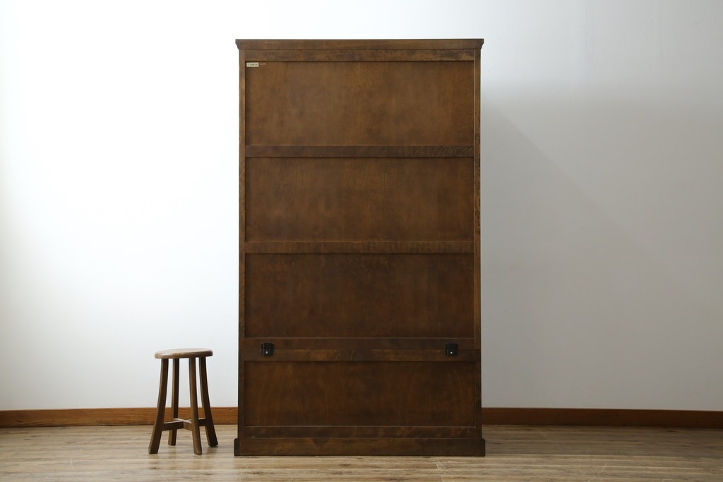 中古　北海道民芸家具　鏡付き　上質な佇まいが格調高いワードローブ　(R-058065)