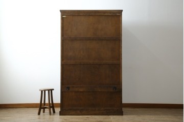 中古　北海道民芸家具　鏡付き　上質な佇まいが格調高いワードローブ　(R-058065)