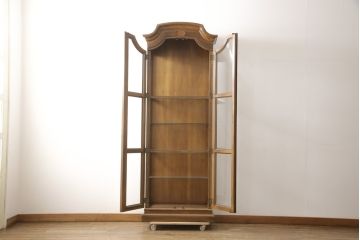 中古　美品　DREXEL HERITAGE(ドレクセルヘリテイジ)　品のある佇まいが魅力的なキュリオケース(定価約62万円)(飾り棚、ガラスケース、ショーケース、キャビネット、陳列棚)(R-058066)