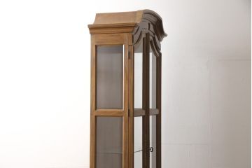 中古　美品　DREXEL HERITAGE(ドレクセルヘリテイジ)　品のある佇まいが魅力的なキュリオケース(定価約62万円)(飾り棚、ガラスケース、ショーケース、キャビネット、陳列棚)(R-058066)