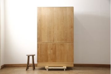 中古　国産　職人手造品　収納力抜群!!上品な佇まいが落ち着きのある空間を演出する桐箪笥(並厚、四方丸、桐たんす、着物箪笥、衣装箪笥、和タンス、引き出し)(R-058067)