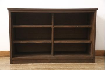 ラフジュ工房オリジナル　古建具リメイク　シンプルなデザインで取り入れやすい収納棚(戸棚、サイドボード、テレビ台)(R-058079)