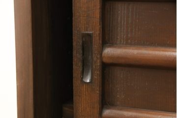 ラフジュ工房オリジナル　古建具リメイク　シンプルなデザインで取り入れやすい収納棚(戸棚、サイドボード、テレビ台)(R-058079)