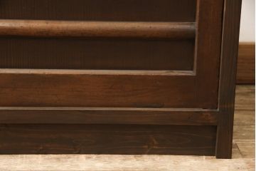 ラフジュ工房オリジナル　古建具リメイク　シンプルなデザインで取り入れやすい収納棚(戸棚、サイドボード、テレビ台)(R-058079)