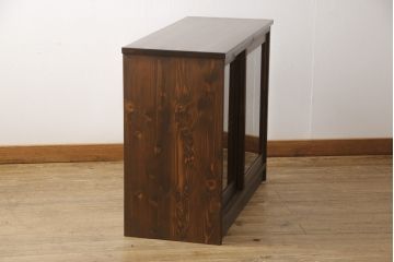 ラフジュ工房オリジナル　古建具リメイク　和モダンなお部屋づくりにオススメの収納棚(戸棚、サイドボード、テレビ台)(R-058080)