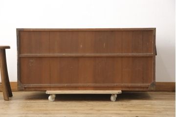 和製アンティーク　前面桐材　桜丸金具　品のある佇まいが魅力的な米沢箪笥(和タンス、時代箪笥、収納箪笥、整理タンス)(R-058083)