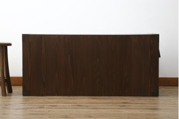 和製アンティーク　極上美品　前面栗材　漆のきれいな米沢箪笥・上段(和箪笥、収納箪笥、時代箪笥、引き出し、ローチェスト)(R-058085)