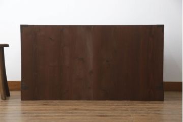 和製アンティーク　極上美品　前面栗材　漆のきれいな米沢箪笥・下段(和箪笥、収納箪笥、時代箪笥、引き出し、ローチェスト)(R-058086)