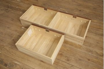 中古　岩谷堂箪笥　選べる! 脚付きリメイク・台輪製作　和モダンな空間にも取り入れやすいサイドボード(リビングボード、テレビ台、テレビボード、ローボード)(R-058091)