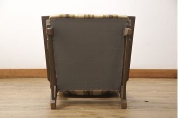 中古　神戸洋家具　永田良介商店　くつろぎの空間を演出する一人掛けソファ(アームチェア、1人掛け、1P)(R-058096)