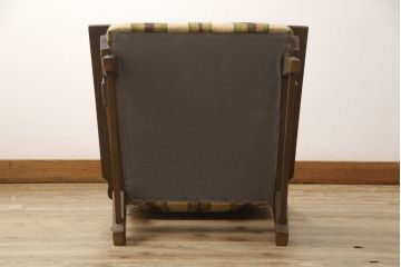中古　神戸洋家具　永田良介商店　くつろぎの空間を演出する一人掛けソファ(アームチェア、1人掛け、1P)(R-058097)