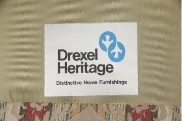 中古　美品　DREXEL HERITAGE(ドレクセルヘリテイジ)　ラグジュアリーな気品溢れる1人掛けソファ(アームチェア、一人掛け、1P)(R-058099)