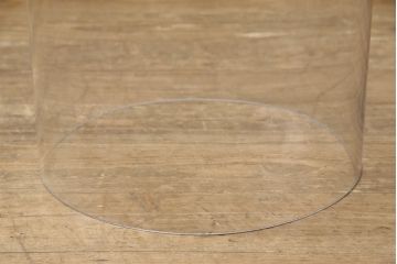 フランスアンティーク　中に入れるもので違った雰囲気を楽しめる!オーバル型ガラスドーム(グローブドマリエ、グローブ・ド・マリエ)(R-058100)