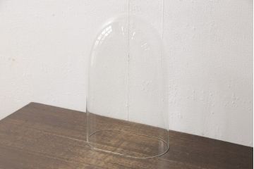 フランスアンティーク　中に入れるもので違った雰囲気を楽しめるガラスドーム(グローブドマリエ、グローブ・ド・マリエ)(R-058104)