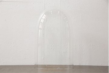 フランスアンティーク　中に入れるもので違った雰囲気を楽しめるガラスドーム(グローブドマリエ、グローブ・ド・マリエ)(R-058104)
