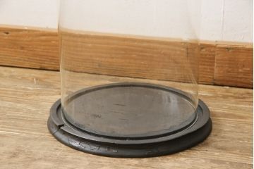 フランスアンティーク　中に入れるもので違った雰囲気を楽しめるガラスドーム(グローブドマリエ、グローブ・ド・マリエ)(R-058105)