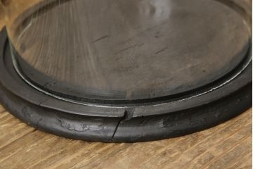 フランスアンティーク　中に入れるもので違った雰囲気を楽しめるガラスドーム(グローブドマリエ、グローブ・ド・マリエ)(R-058105)