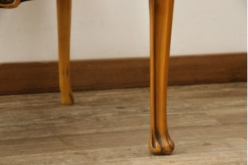 中古　美品　最高級ブランド　CLイタリア(CLItalia)　エレガントで気品あふれる佇まいが美しいアームチェア(定価約100万円)(1人掛け、椅子、サロンチェア)(R-058110)