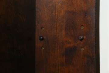 ビンテージ　国産民芸家具　高山デザインのすっきりとした佇まいのビューローブックケース　(R-058117)