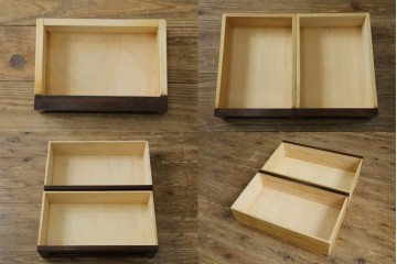 ビンテージ　国産民芸家具　高山デザインのすっきりとした佇まいのビューローブックケース　(R-058117)