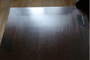 ビンテージ　国産民芸家具　高山デザインのすっきりとした佇まいのビューローブックケース　(R-058117)