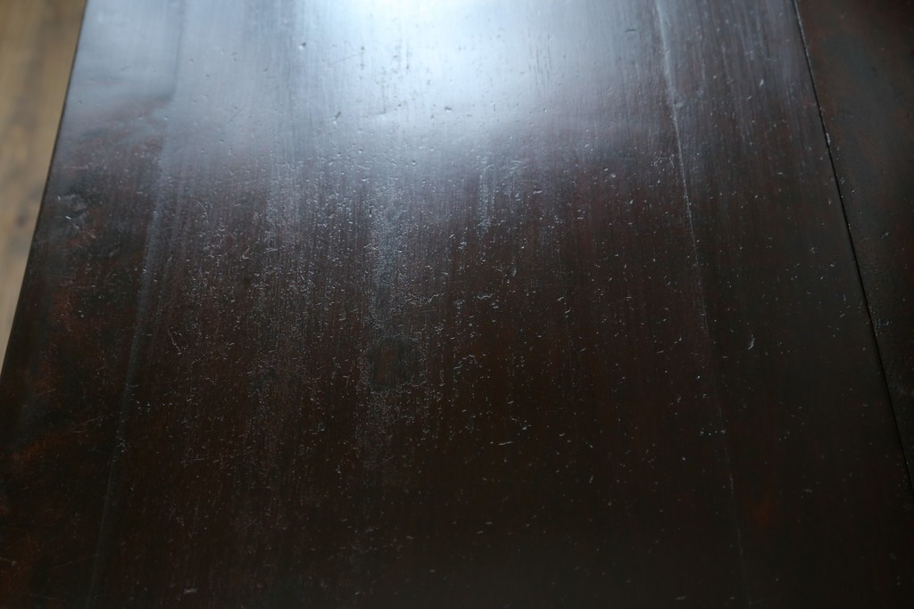 ビンテージ　国産民芸家具　高山デザインのすっきりとした佇まいのビューローブックケース　(R-058117)