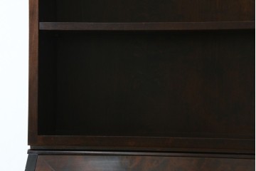 ビンテージ　国産民芸家具　高山デザインのすっきりとした佇まいのビューローブックケース　(R-058117)