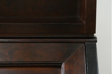 ビンテージ　国産民芸家具　高山デザインのすっきりとした佇まいのビューローブックケース　(R-058117)