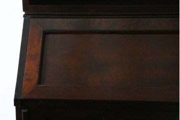 ビンテージ　国産民芸家具　高山デザインのすっきりとした佇まいのビューローブックケース　(R-058117)