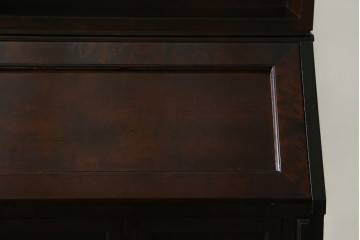 ビンテージ　国産民芸家具　高山デザインのすっきりとした佇まいのビューローブックケース　(R-058117)